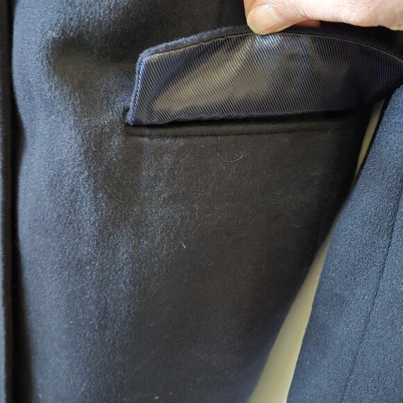 Ralph Lauren Black Label NWT Wool Blend  Regal Navy Reefer Coat - Picture 6 of 13